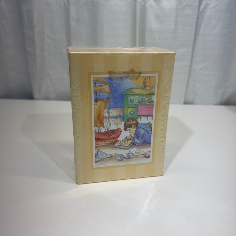 C.R. Gibson Photo Album Set 144 Photos Yellow A Childs World Beverlie Manson